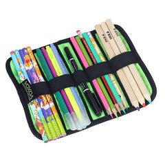 Roll-up Electronics Organizer Electronics Accessories Storage Bag Travel Carry Case