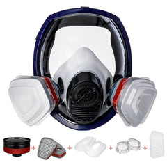 Full Face Cover Mask Reusable Glasses Goggle with Filters for Dust Protection Polishing