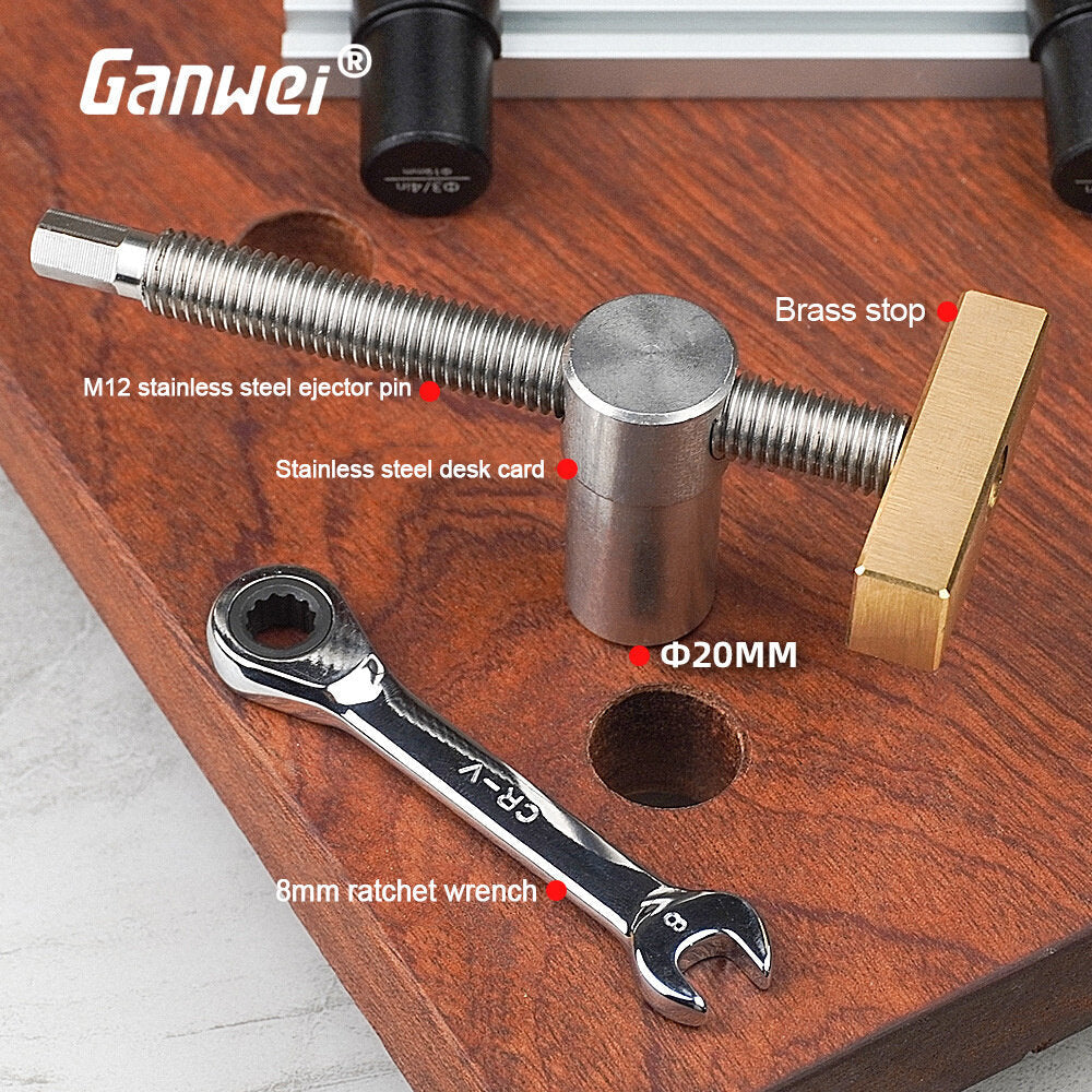 Woodworking Table Vice Clamp Set with Brass & Stainless Steel Ratchet