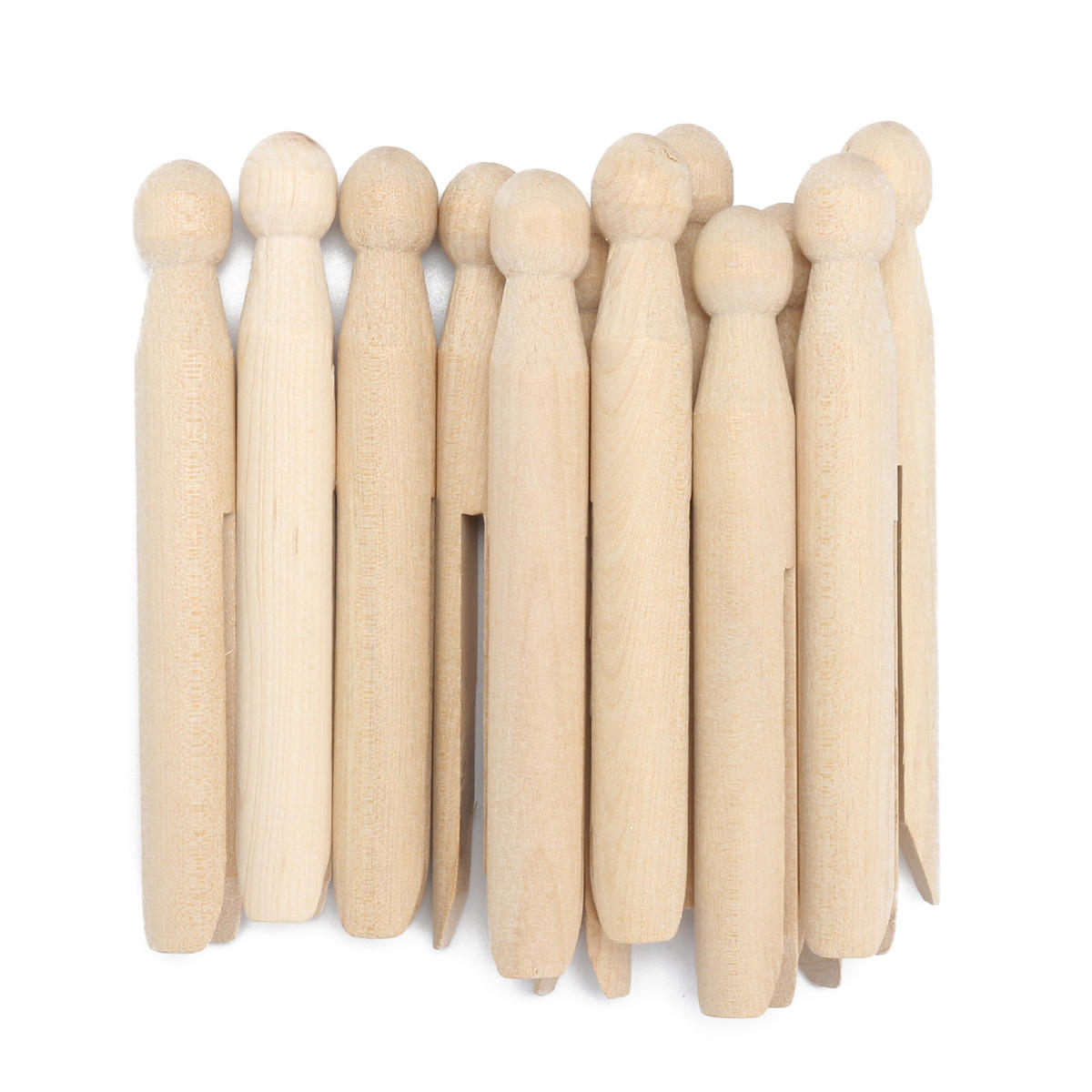 Traditional Natural Wooden Craft Clothespin Dolly Clothes Pegs for Washing Lines DIY Crafts