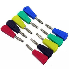 100pcs Yellow 4mm Stackable Nickel Plated Speaker Multimeter Banana Plug Connector Test Probe Binding