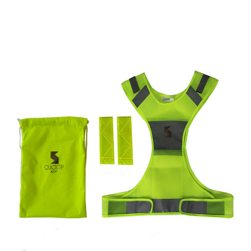 Running 360 Reflective Vest Kids Adjustable Waist Night Safety Vest with Reflective Bands for Electric Bike Scooter Motorcycle Cycling