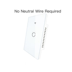 WiFi Smart Wall Touch Switch No Neutral Wire Needed 250V Smart Single Wire Wall Switch Work with Alexa Google Home