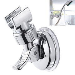 Universal Adjustable Hand Shower Holder Suction Cup Full Plating Rail Head Bathroom Bracket Stable Rotation