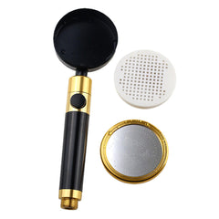 360 Degree Rotating Space Aluminum Pressurized Shower Head with Stop Water Switch Handheld Sprinker