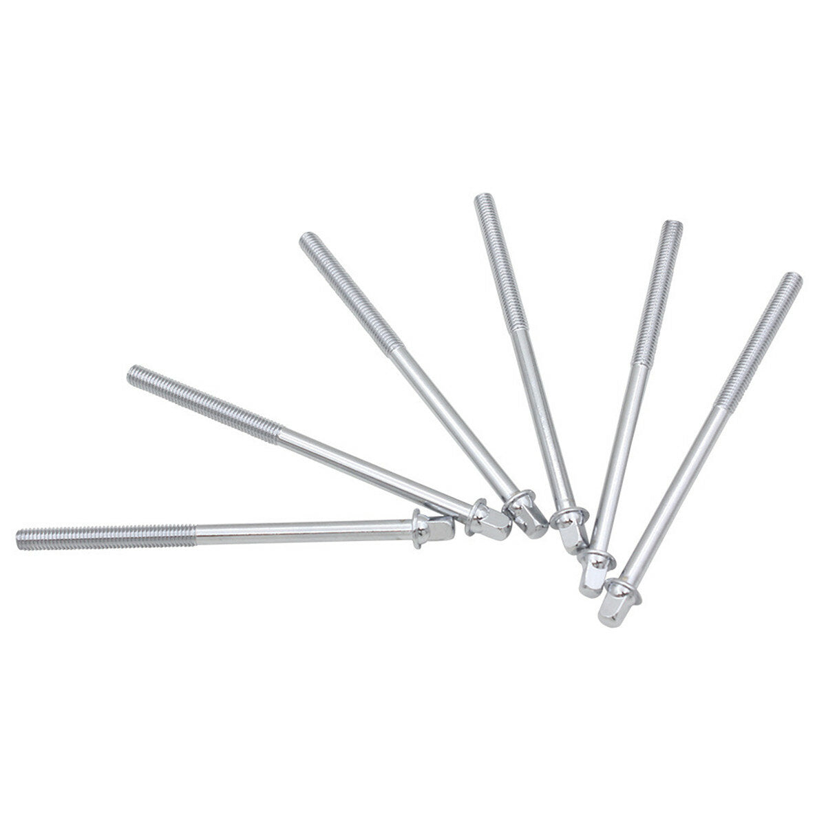 6 Pcs Metal Drum Tension Rods Drum Bolts Musical Percussion Instrument Parts