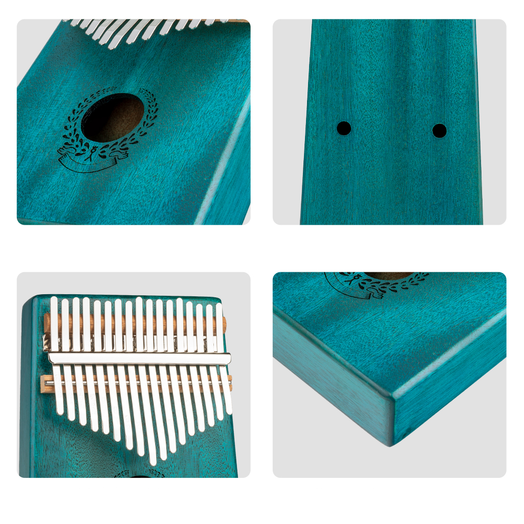 17 Keys Kalimba Solid Wood Thumb Piano Portable Mahogany Keyboard Instrument African Calimba Finger Piano