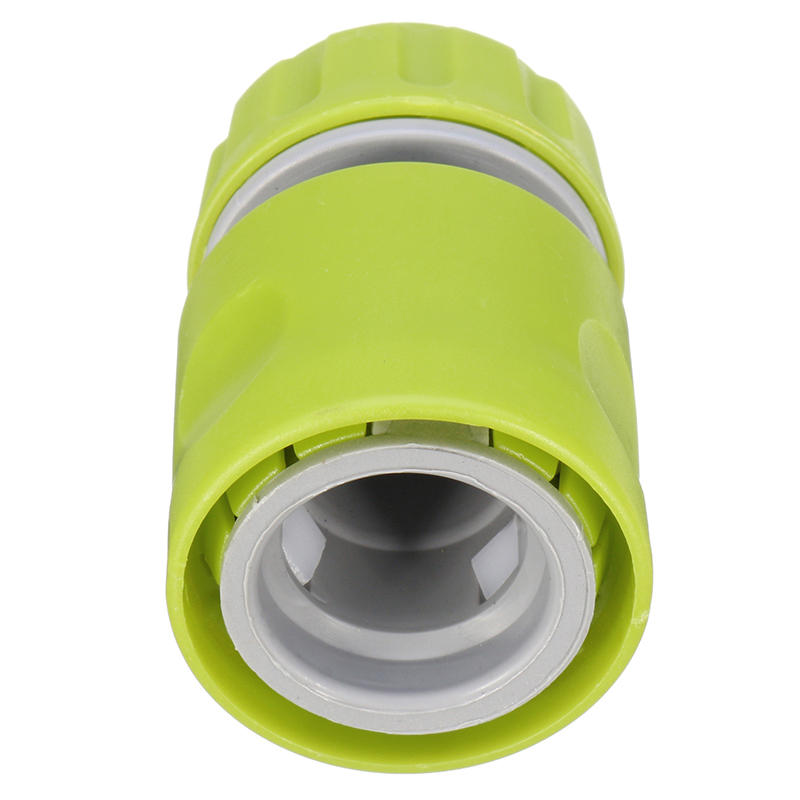 ABS Plastic Water Tap Hose Pipe Connector Quick Coupler with Stop Green