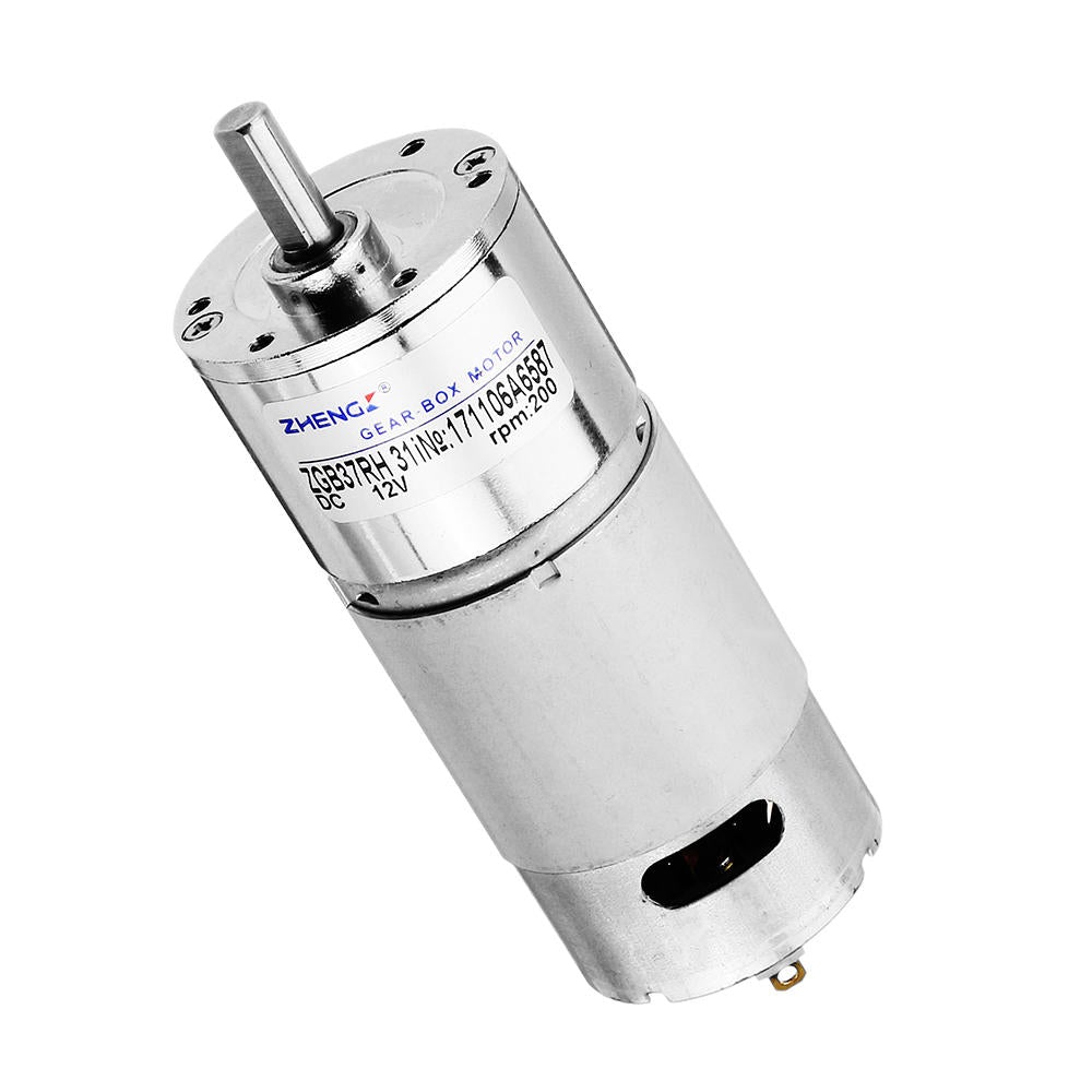 12V 200rpm Gear Motor Reduction DC