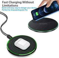 200W Fast Wireless Charger Pad for iPhone, Samsung, Xiaomi, Hui