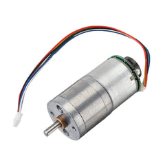 12V GM25-310 30/70/100/500rpm DC Encoder Gear Motor Metal Speed Reduction Motor with Cable