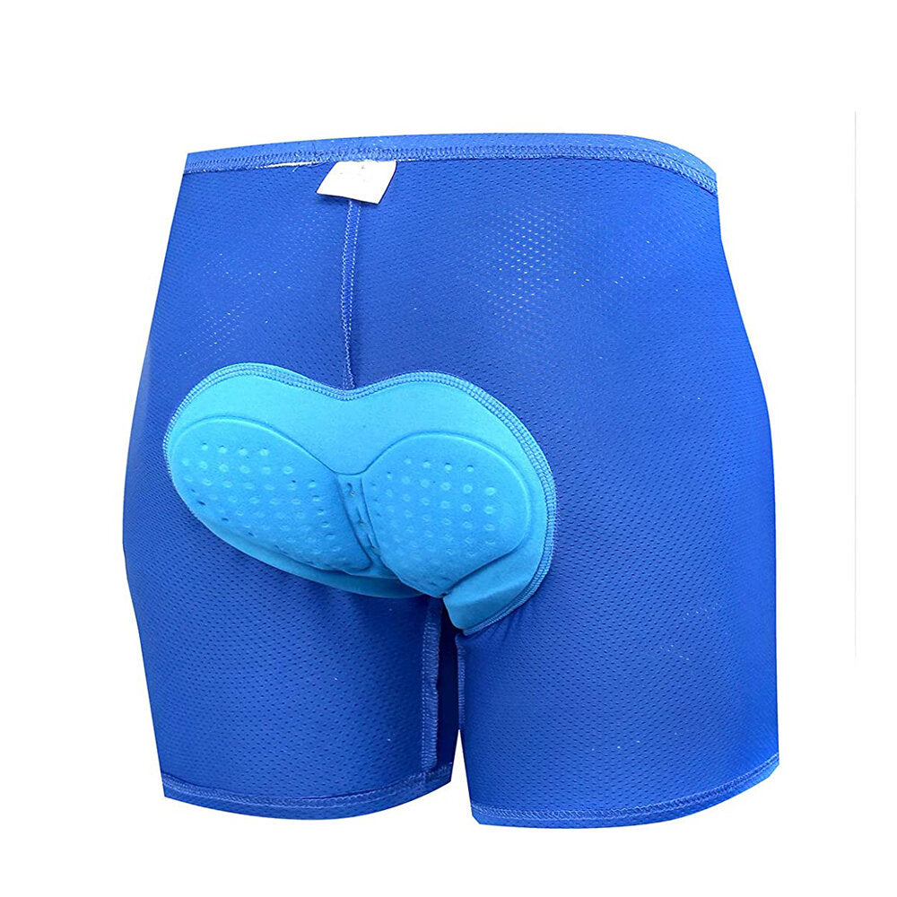 Outdoor Men's Quick Dry Breathable Shock Absorption Sport Riding Bike Shorts with Padded Seat Cushion