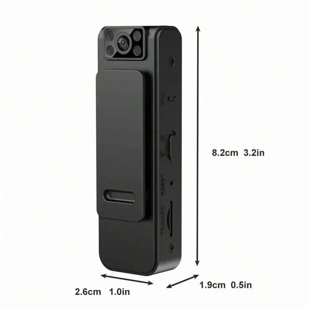 HD 1080P Car DVR Handheld Clip-On Law Enforcement Recorder Night Vision Portable Mini Camera, Smart