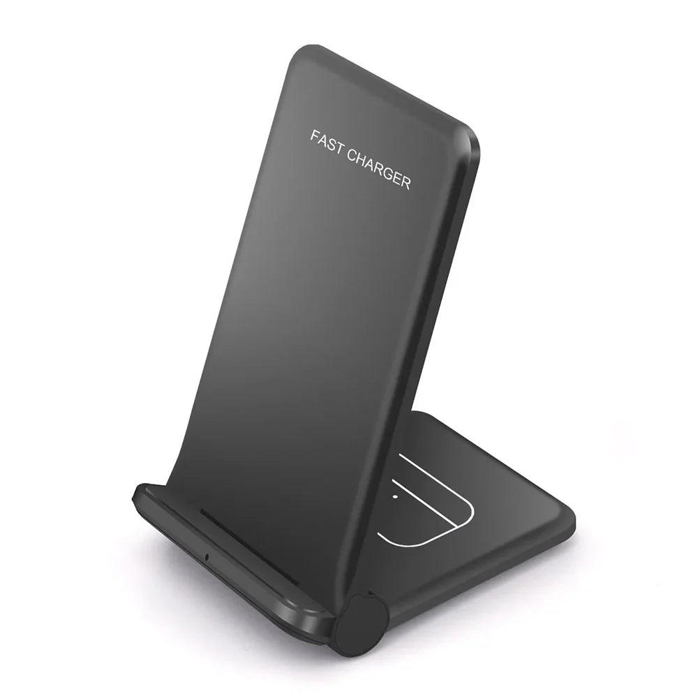 25W 2-in-1 Wireless Charger Dock for iPhone & Samsung - Fast Fordable Stand