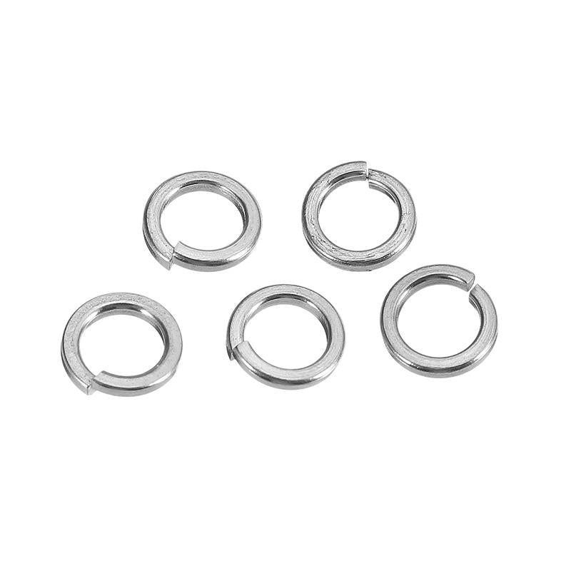 100Pcs M4 304 Stainless Steel Split Lock Washers Spring Washers