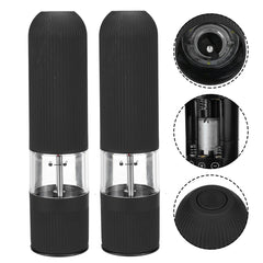 1/2Pcs Electric Salt Pepper Grinder Set Shaker Mills Adjustable Coarseness