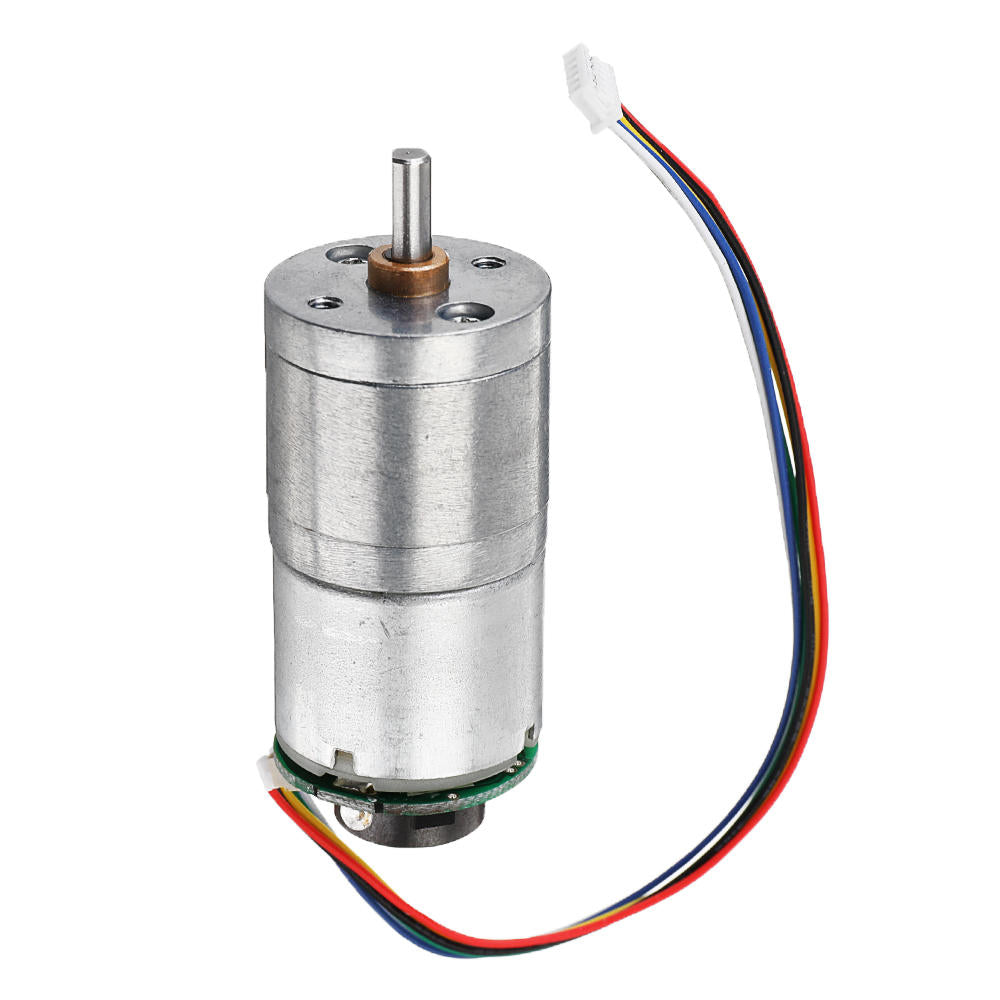 12V GM25-310 30/70/100/500rpm DC Encoder Gear Motor Metal Speed Reduction Motor with Cable