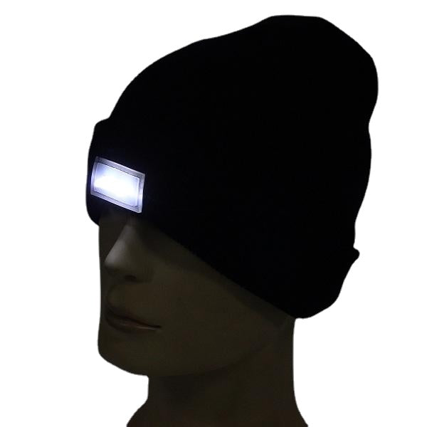 5 LED Bright Lighted Cap Winter Warm Beanie Angling Cycling Hunting Camping Knitted Hat