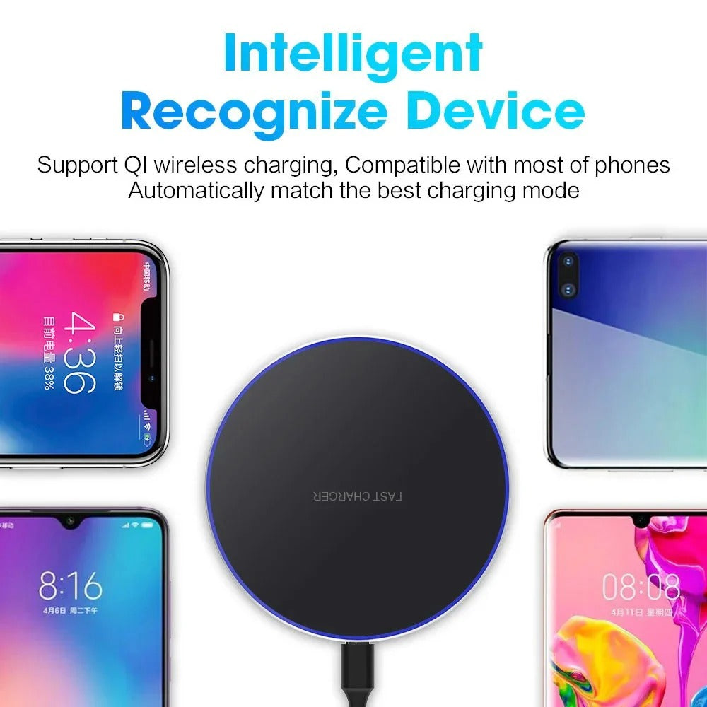 100W Fast Wireless Charger for iPhone, Samsung, Xiaomi, Hui - Induction Pad