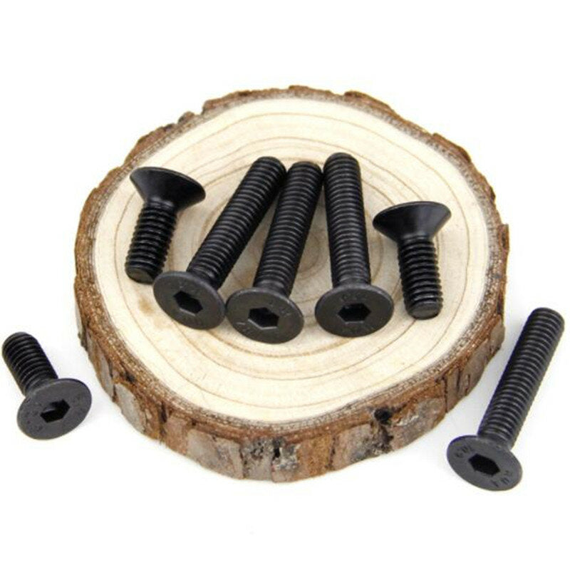 50Pcs M2.5 Hex Socket Countersunk Flat Head Screw Carbon Steel 10.9 Grade 5/6/8/10/12/14/16mm Optional