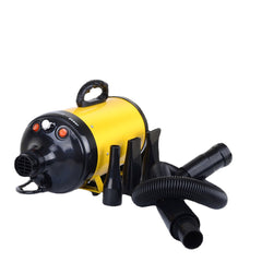 2200W Dog Hair Dryer Electric Blower Warm Wind Cat Paws Grooming Electric Machine with 3 Nozzles Adjustable Steppless