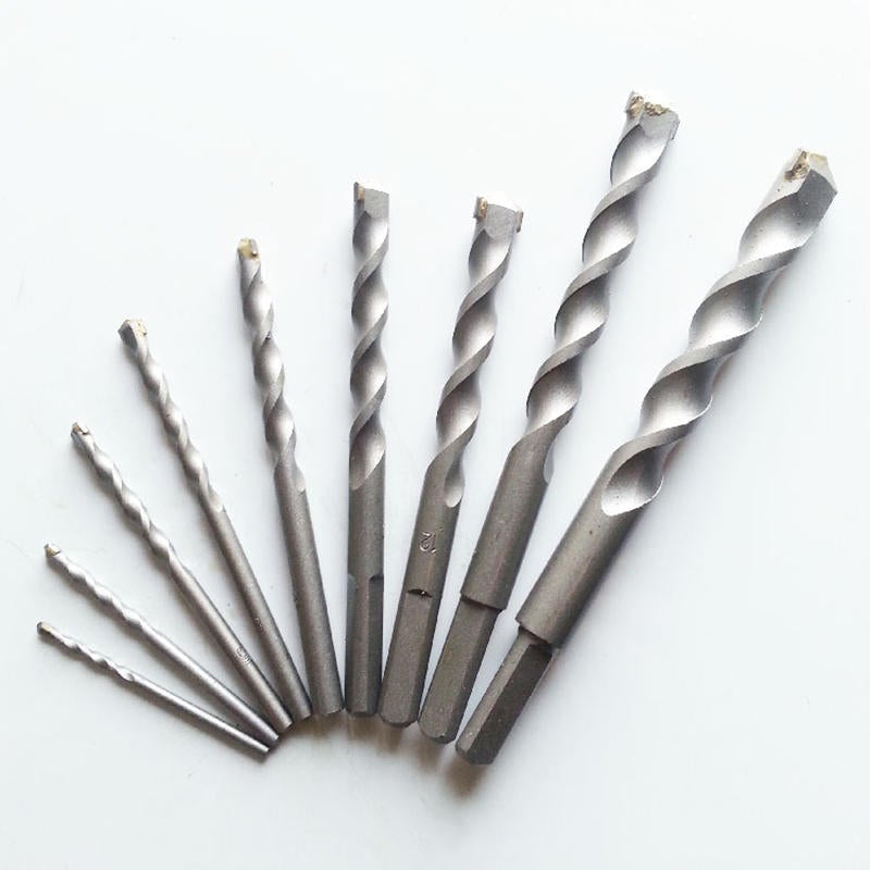 Triangular Handle Tungsten Alloy Twist Drill Bits For Pistol Percussion Tools