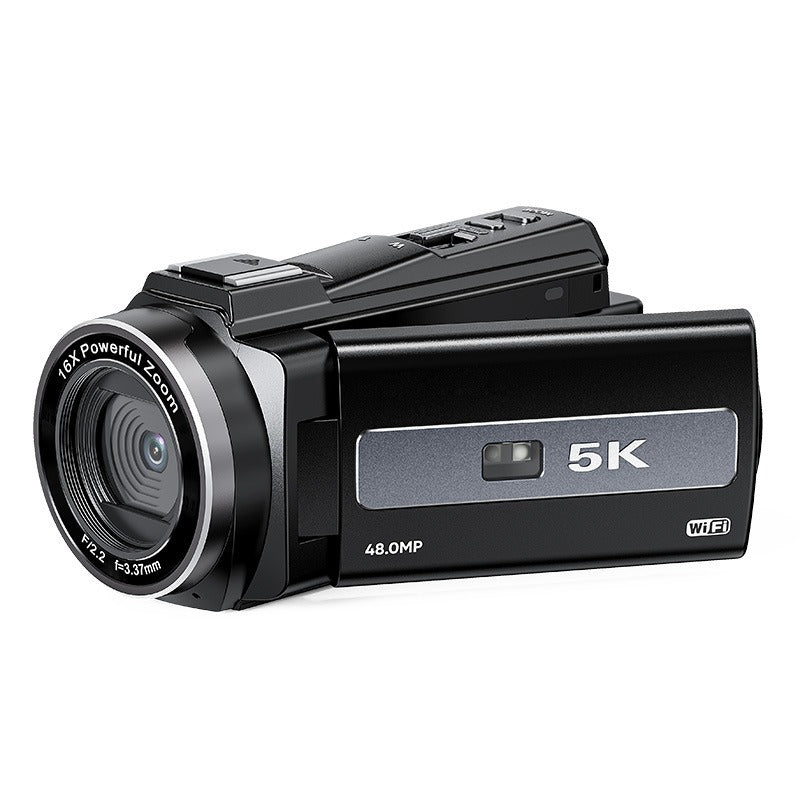 5K HD Digital Camera, 3.0-Inch Touch Screen, 48MP, 16x Zoom, WIFI, Stabilization, Remote Control, 2000mAh Battery, Microphone, Bracket