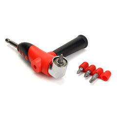 105 Degree 1/4 Inch Angle Driver Screwdriver Bit Holder with Screwdriver Bits Set