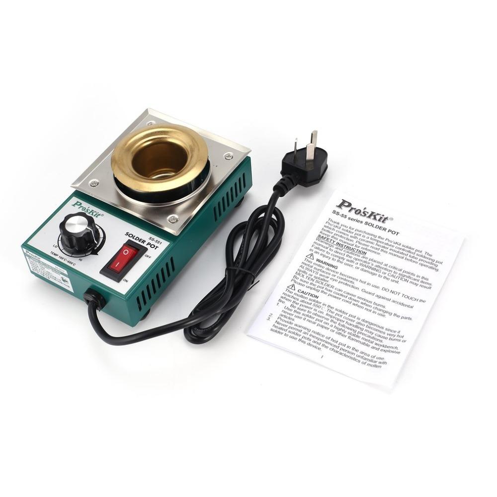 150W Solder Pot Tin Melting Soldering Desoldering Bath 100-600 Degree Welding Tool