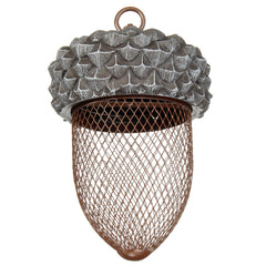 Iron Bird Feeder Outdoor Hanging Mesh Feeding Nut-shaped Park Garden Pet Bird Supplies