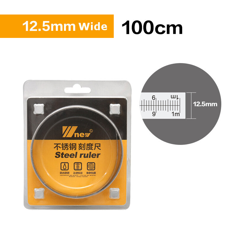 0.6-2.5M Stainless Steel Self Adhesive Metric Ruler Miter Track Tape Measure Miter Saw Scale