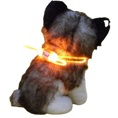 Colorful LED Pet Dog Collar Chain Luminous Light LED Dog Cat Night Light Collar