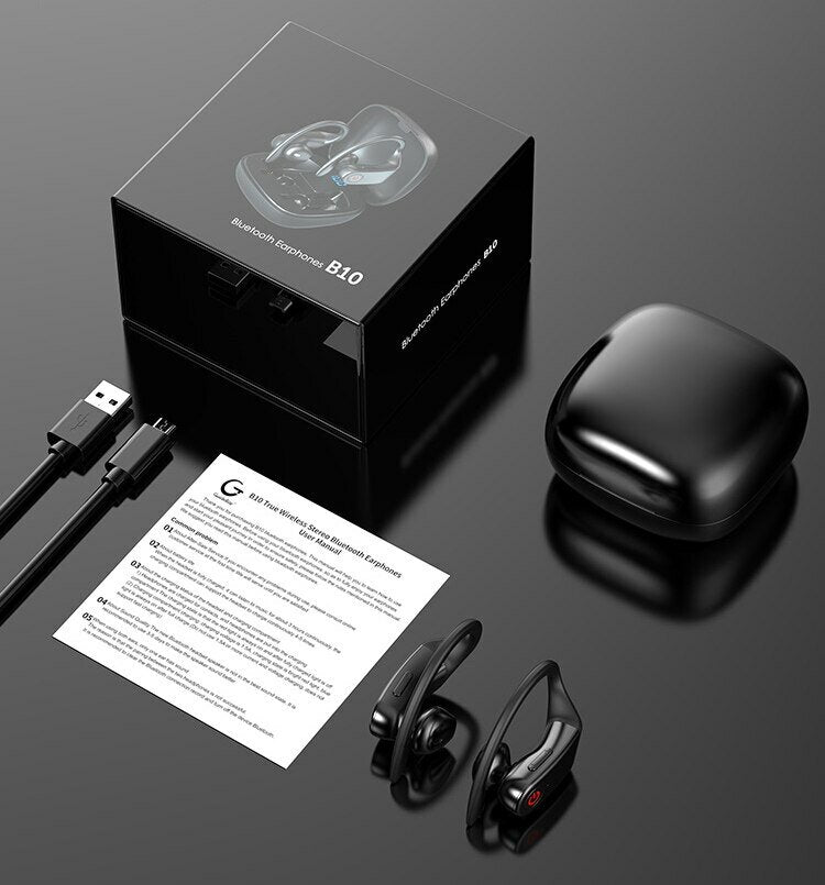bluetooth 5.0 TWS Earphone LED Display Low Latency 8D Stereo Gaming Noise Cancelling Headset With Mic