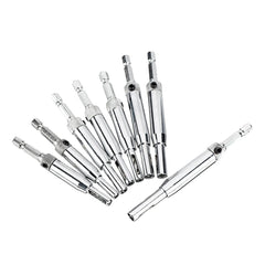 17Pcs Hinge Drill Hexagonal Shank Self-centering Drill Bit Set For Door and Window Derailment Holes