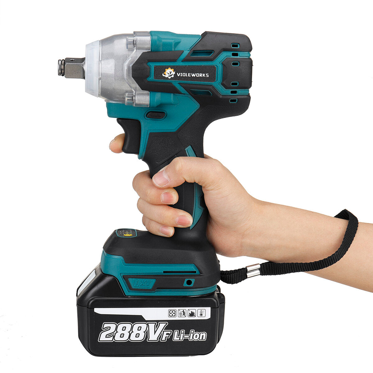 1/2" Electric Cordless Brushless Impact Wrench With 1/2 Battery