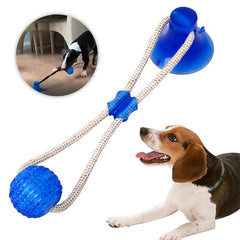 Multi-function Pet Molar Bite Toy with Suction Cup Pet Supplies Rubber Ball Pet Toys