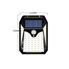 82LED Motion Sensor Solar Light Outdoor Wall Lamp Human Body Induction Solar Powered Sunlight Street Light IP65 Waterproof for Garden Decoration