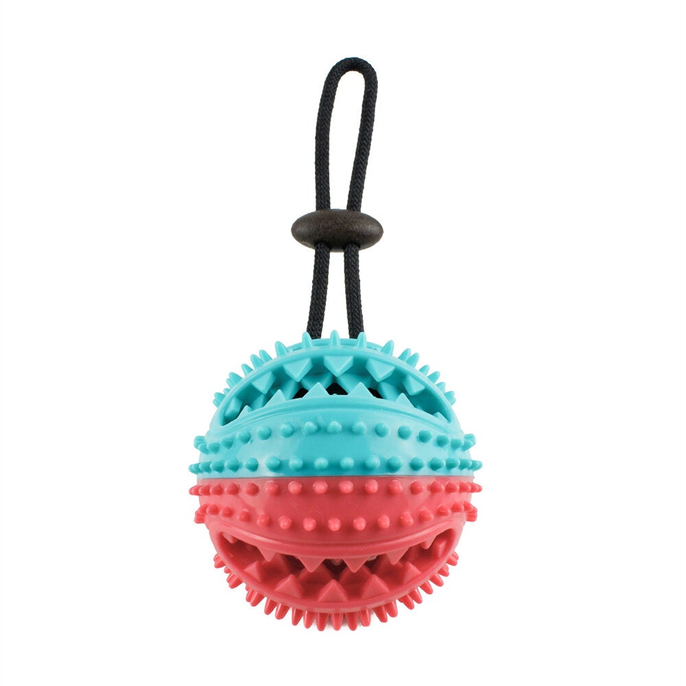 Dog Chew Toys Dog Rope Ball Pull Toy with Double Suction Cup Multi-functional Interactive Dog Tug of War Toy, Pet Aggressive Chewers with Teeth Cleaning and Food Dispensing Features