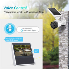 1080P 2MP Solar Wireless Battery Camera WIFI Outdoor Security IP Camera Alexa Cloud IP66 Waterproof CCTV Surveillance