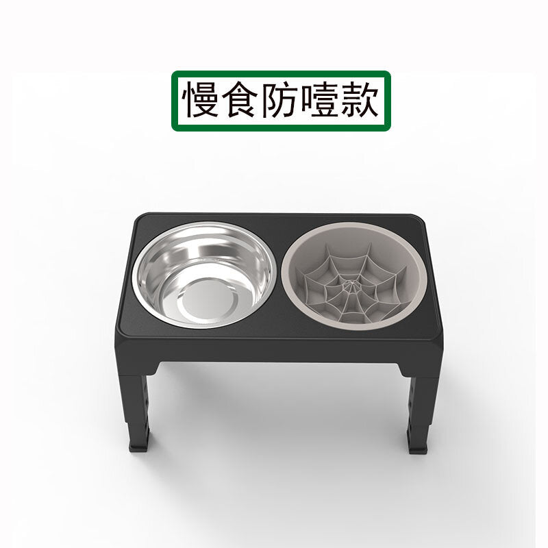 Dog Bowl Raised Elevated Double Pet Feeder for Food and Water Reduce Neck Stress Puppy Cat Supplies