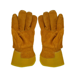 Cowhide Leather Welding Gloves Wearproof Cut-Resistant Anti-stab Security Protection Fitness