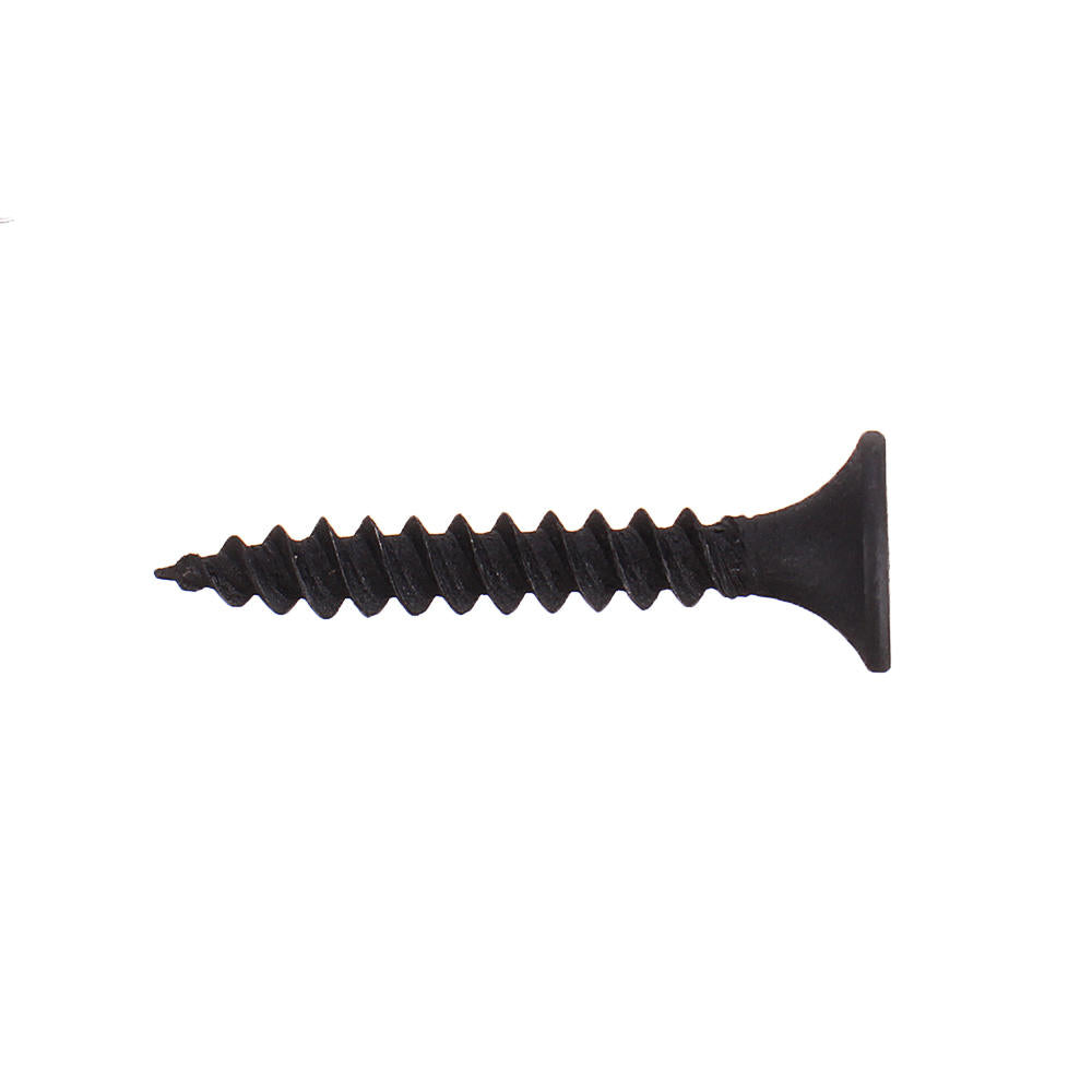 1000Pcs M3.5 Cross Black Recessed Flat Head Self Tapping Ash Phosphorus Drywall Metric Threaded Wood Screw Nail Bolt