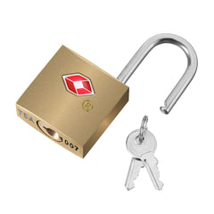Approved Padlock Travel Security Luggage Solid Brass Key Door Lock