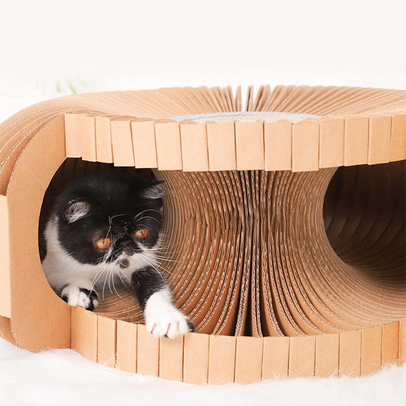 Cat Scratcher Assembly DIY Corrugated Cardboard Cat Scratcher Toy