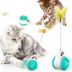 Cat Toy, 360 Tumbler Self-Spinning Toy with Catnip Ball, Interesting Interactive Toy for Puppy and Dog