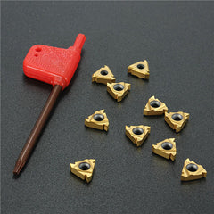 10pcs 11IR A60 Carbide Insert For Turning Tool Holder Boring Bar