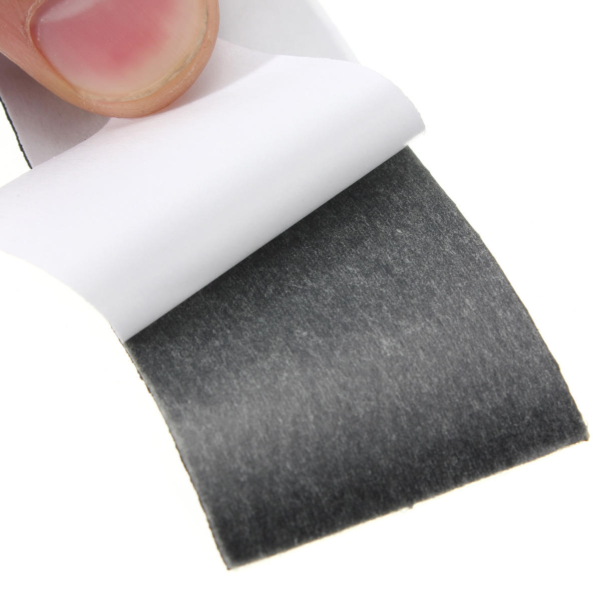 12Pcs 110mm x 35mm Black Wooden Fingerboard Skateboard Foam Grip Tape Stickers