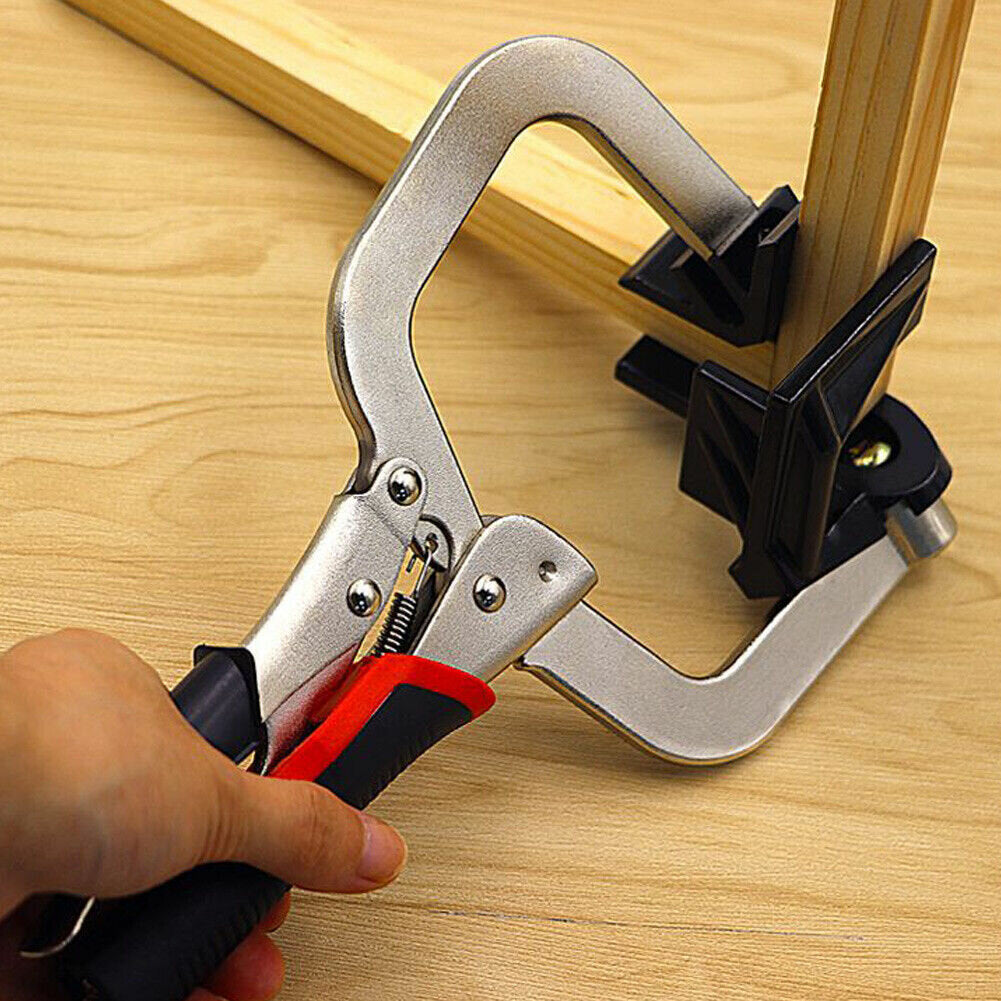 90 Degree Woodworking Corner Clamp - DIY Cabinet & Right Angle Face Plier