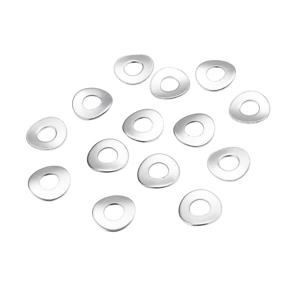 100Pcs M3 M4 304 Stainless Steel Spring Wave Washer Elastic Curved Gasket Pad Assortment Kit