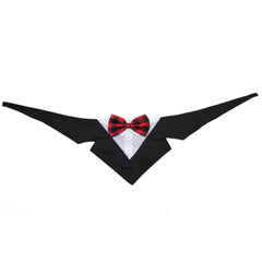 Formal Dog Tuxedo Bandana Ties Adjustable Neckerchief Pet Bow Tie for Wedding Party